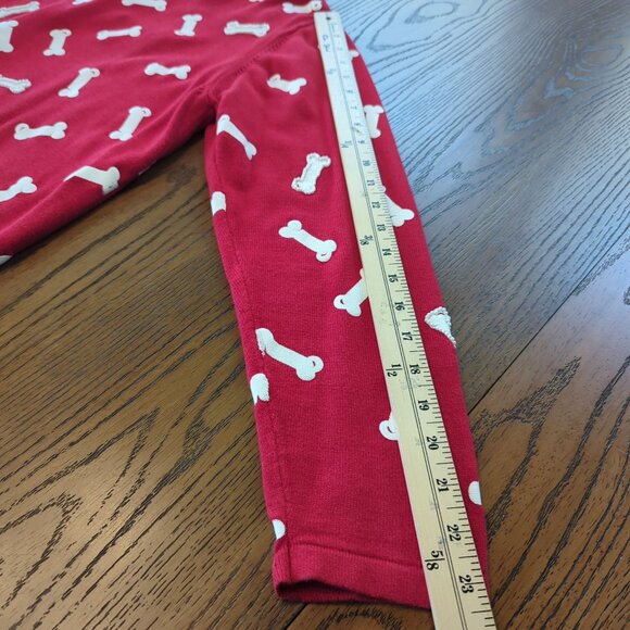 Berek Vintage Red Sweater Cardigan Women’s XL Embroidered Dog and Bone Beaded - Picture 15 of 16